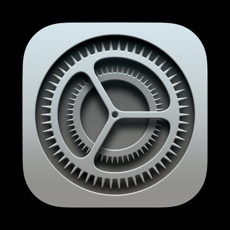 The iPhone settings icon.