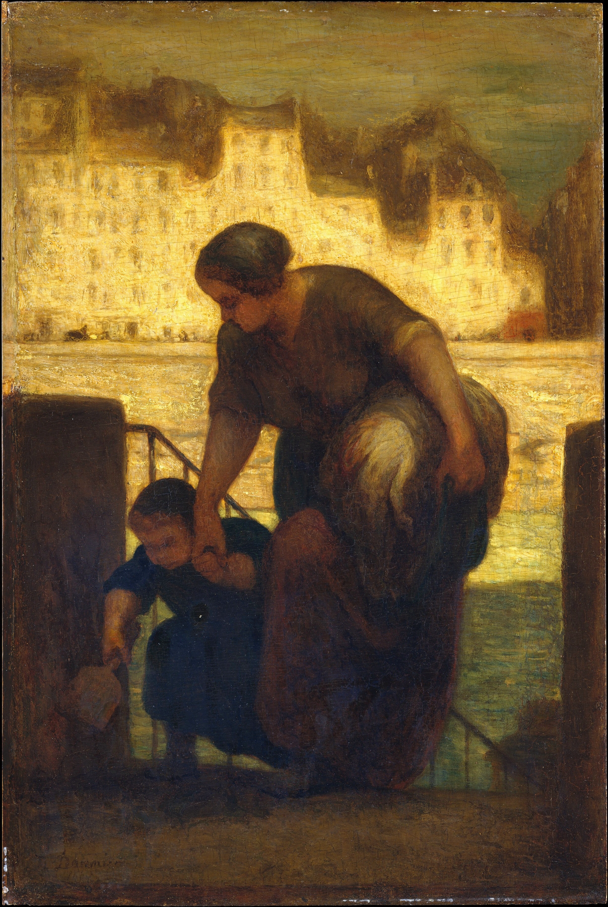 The Laundress (1863) by Honoré Daumier